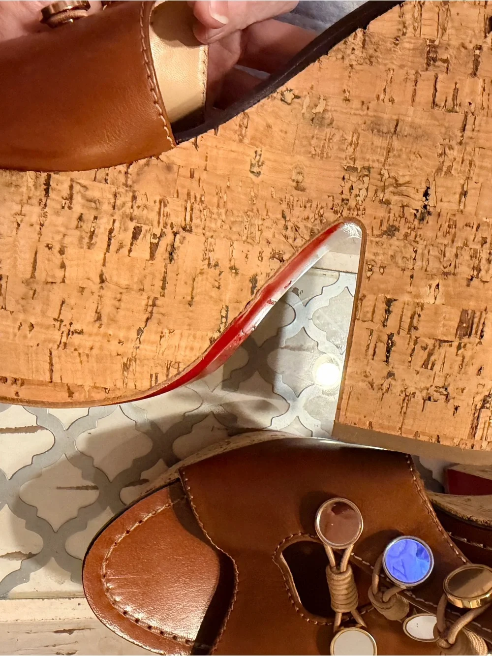 Christian Louboutin chic brown